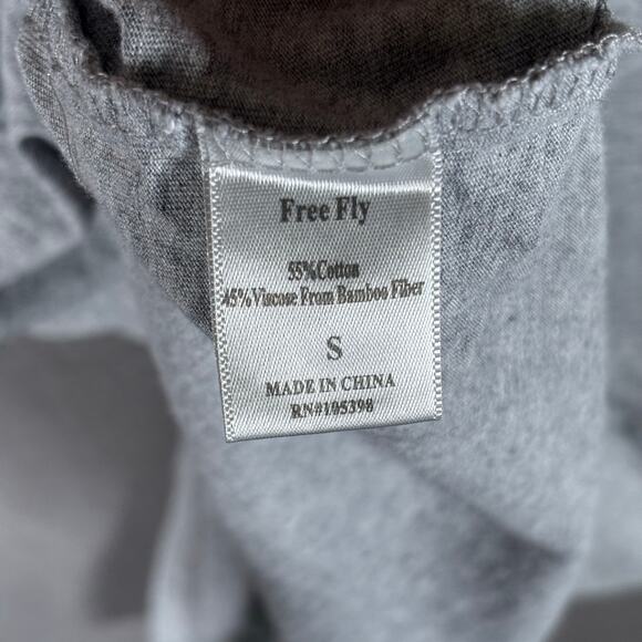 Free Fly Bamboo Blend Polo Shirt Men’s Small Gray Stretch Soft Knit - Picture 5 of 6